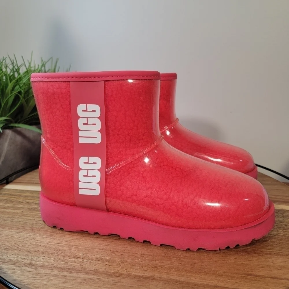 UGG Women's Classic Mini Clear Boot in Pink - Picture 8 of 15